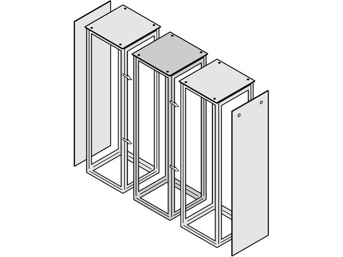 SCHROFF Side-by-Side Mounting Kit for Varistar, EMC and IP 55, With Gasketing