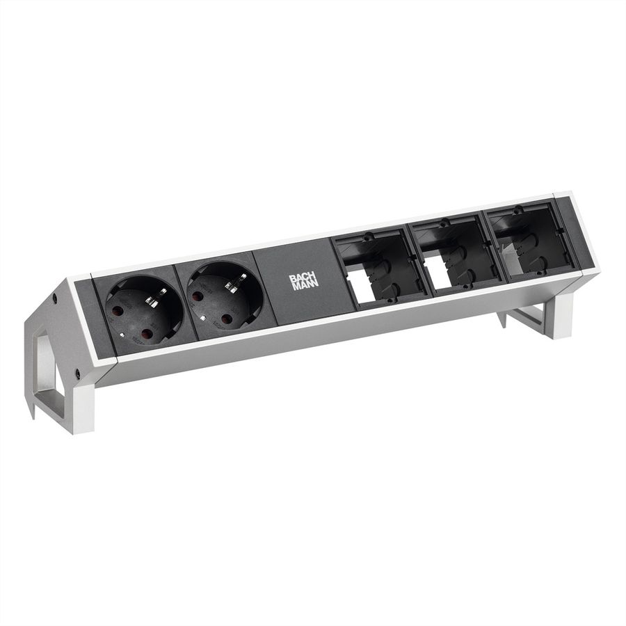 BACHMANN DESK2 2x Schutzkontakt 3x ABD GST18 Inox