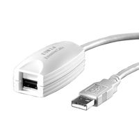 VALUE USB 2.0 Extender, 1 Port, white, 5 m