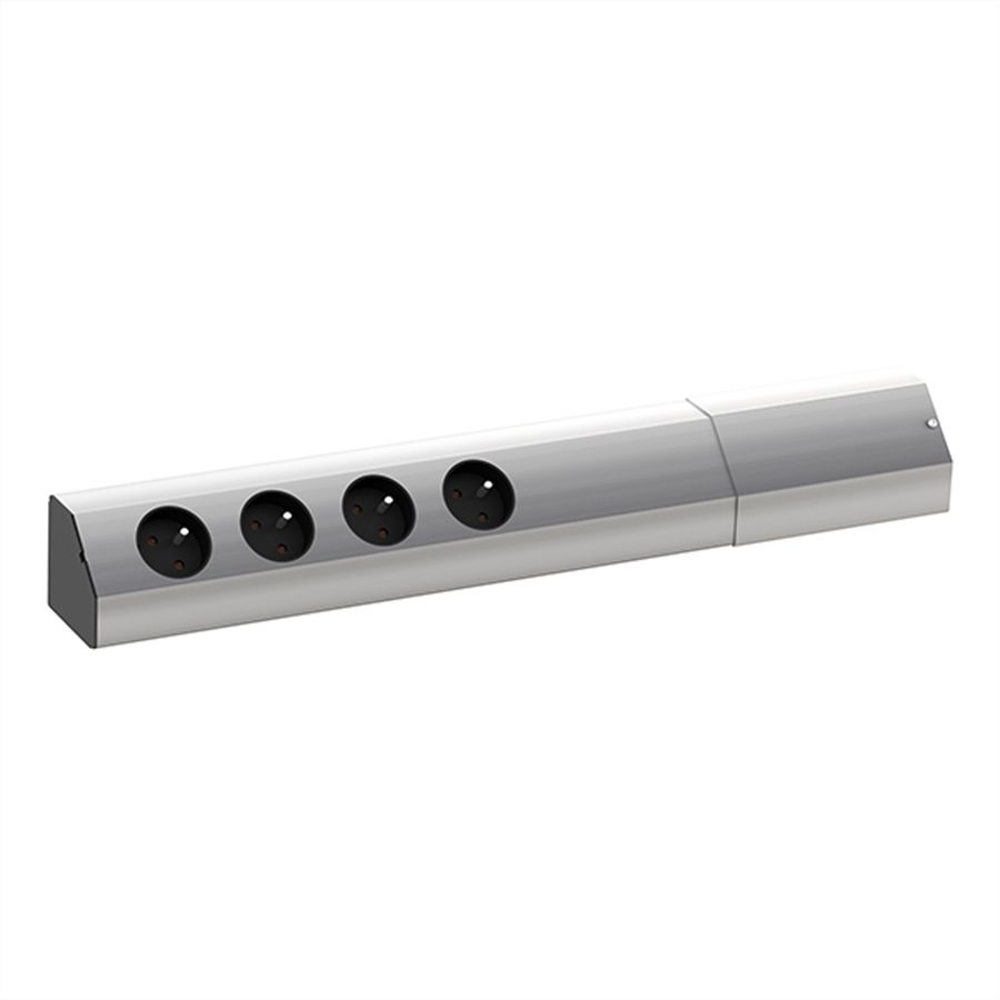 BACHMANN CASIA 4x earthing contact, silver