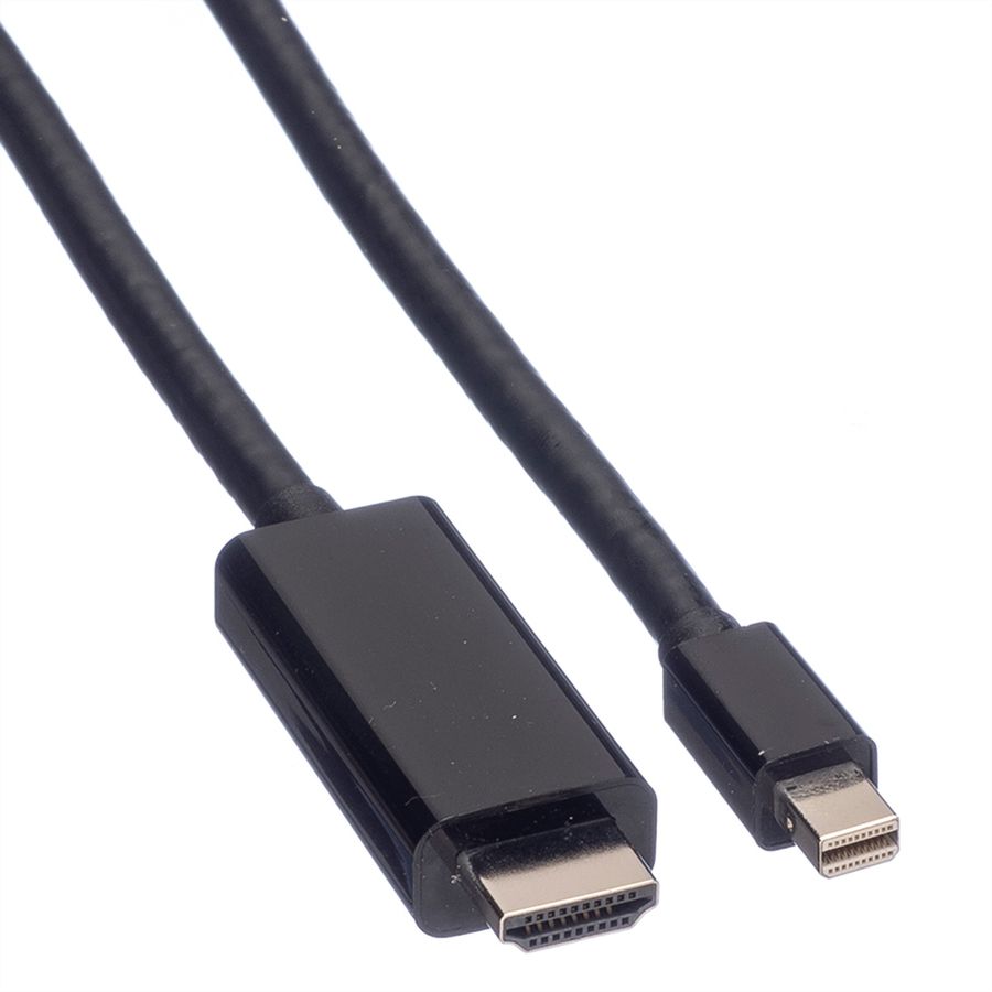 VALUE Mini DisplayPort Cable, Mini DP-UHDTV, M/M, black, 1 m