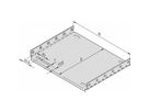 SCHROFF EuropacPRO montageplaat voor gebruik met afdekplaat, 42 HP, 220 mm planklengte