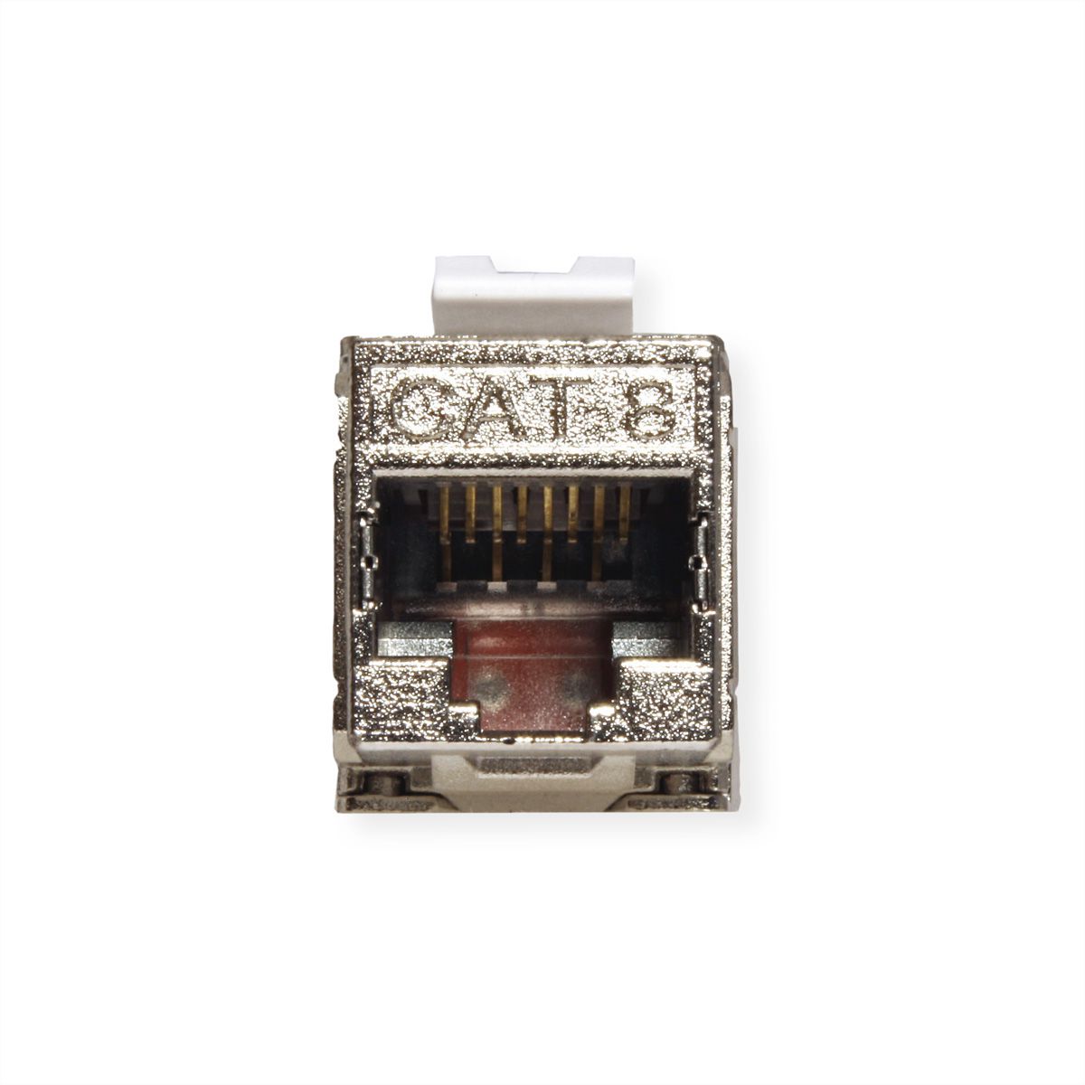 ROLINE Keystone Jack, Cat.8 (Class I), RJ-45, shielded, tool-free, silver