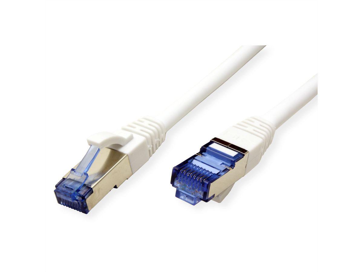 VALUE Patchkabel Kat.6A (Class EA) S/FTP (PiMF), LSOH, wit, 0,3 m