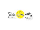 ROLINE USB 2.0 Kabel, USB A Female - Micro USB B Male, OTG, 0,15 m