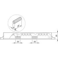 SCHROFF Insulating Block for Busbar 1 to 4 Pole