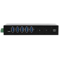 EXSYS EX-12297HMS 7 Port USB 3.2 Gen 2x1 Metall HUB, mit 2x USB-C und 5x USB-A 3.2 Gen 1 Ports