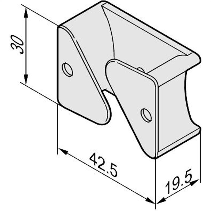 SCHROFF LAN Case Cable Ducting for Fibre Optic Small Case