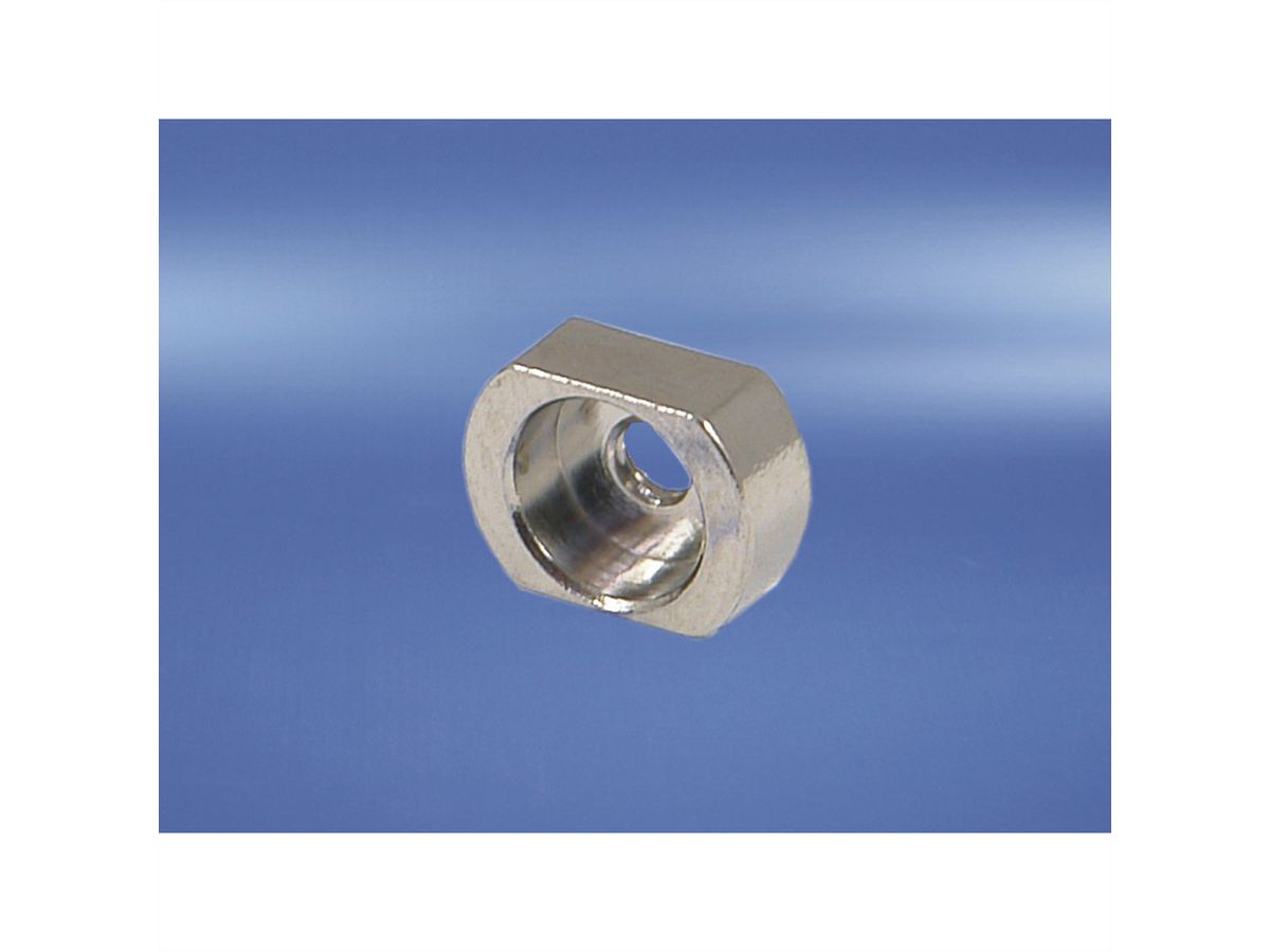 SCHROFF Sleeves for M2.5, Brass Nickel-Plated, 10 pcs