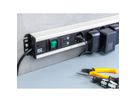 BACHMANN stekkerdoos 6x geaard contact, overspanningsbeveiliging, met schakelaar