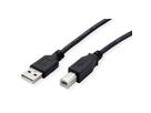 ROLINE RM USB 2.0 kabel, Type A-B, zwart, 1,8 m