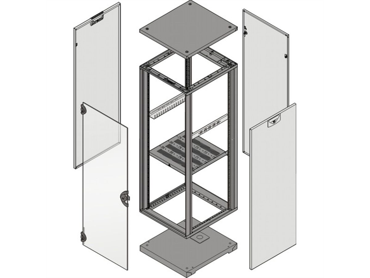 SCHROFF Novastar pakkingset, IP 40, 25 U tot 47 U