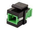 ROLINE Fiber Optic Keystone Jack, SC Simplex, Singlemode, OS2, APC