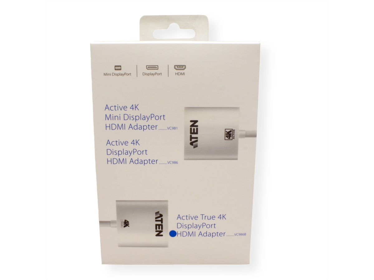 ATEN VC986B DisplayPort naar True 4K HDMI Adapter