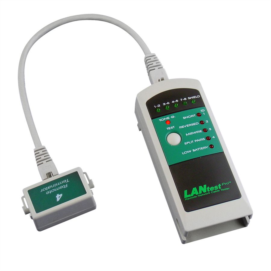 HOBBES LANtest Pro Kit Netwerkkabeltester incl. 4 Remote Units