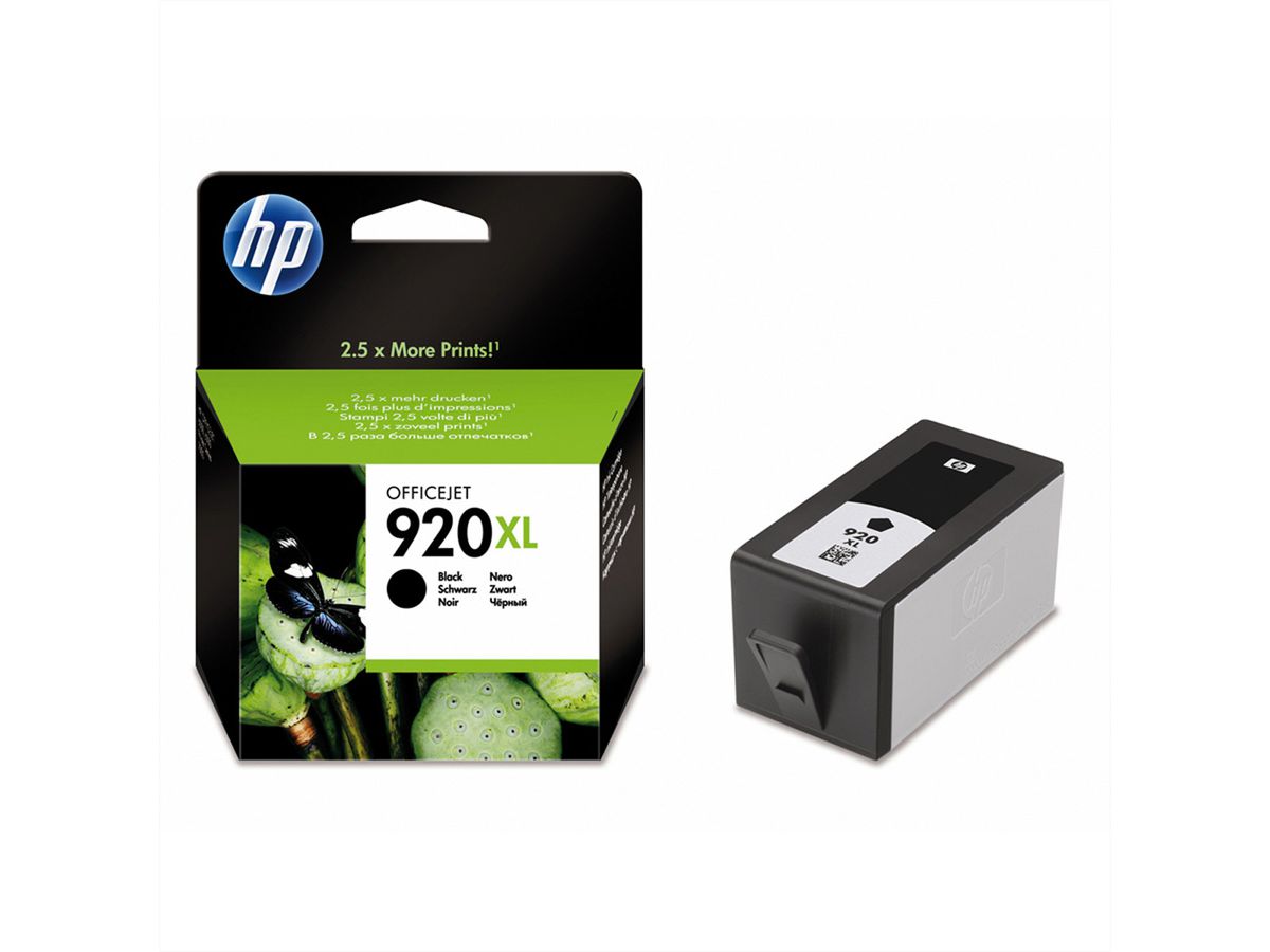 CD975AE, Nr. 920XL, inktcartridge, zwart voor HP-OfficeJet 6000 / 6500