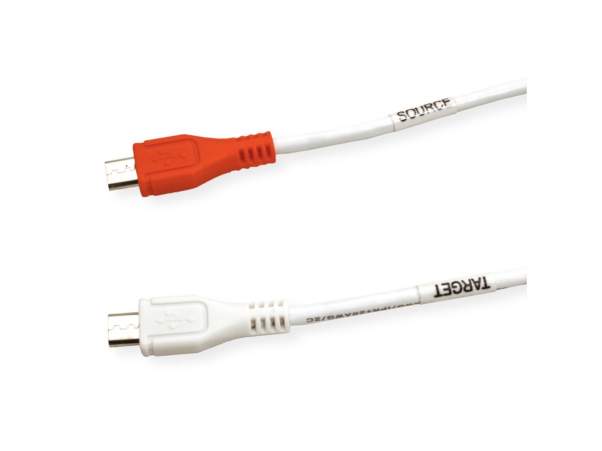 VALUE USB 2.0 Charge cable, Micro B M/M, 0.3m