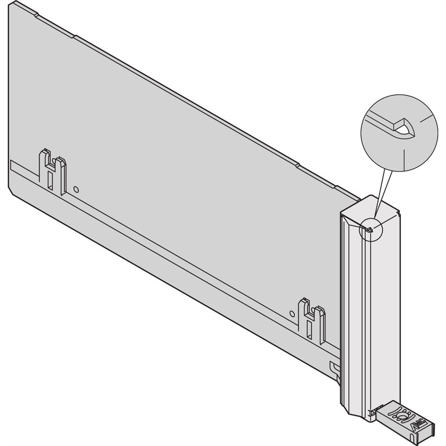 SCHROFF AMC plamuurmodule ECO met vaste handgreep, enkel compact