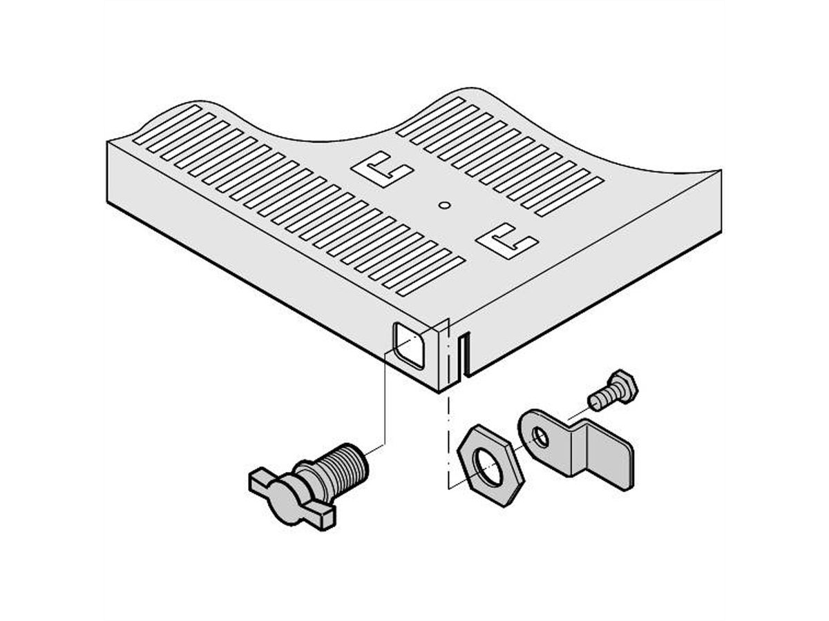 SCHROFF 19" Telescopische Planken Accessoires, T-bar Lock