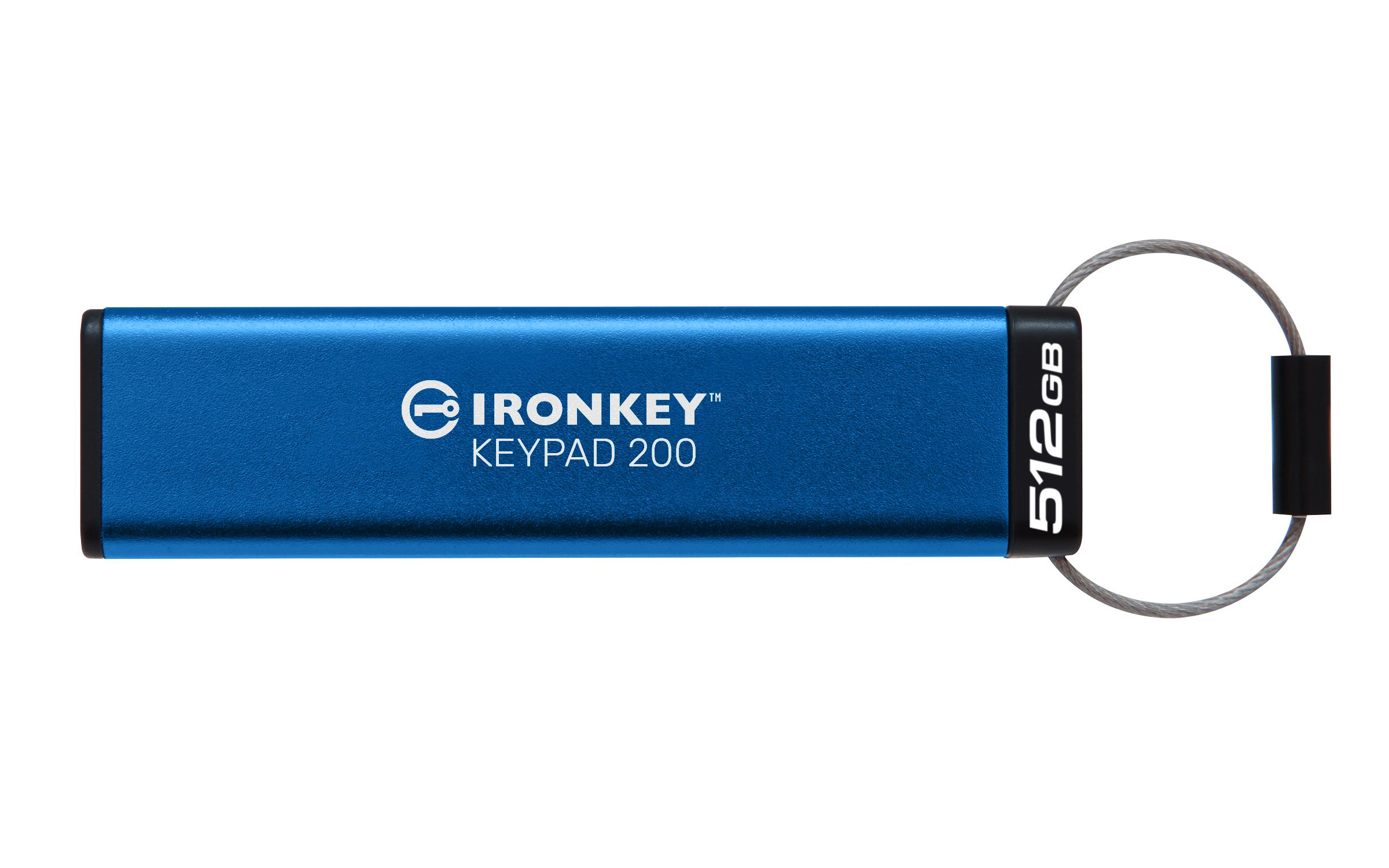 Kingston Technology IronKey 512GB Keypad 200, FIPS 140-3 Lvl 3 (aangevraagd) AES-256 versleuteld