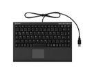 KeySonic ACK-540 U+ Mini-Keyboard mit integriertem Touchpad USB