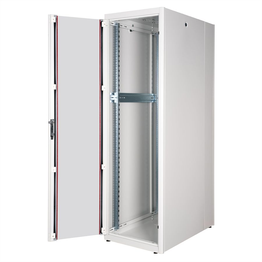 ROLINE 19-inch network cabinet Basic 42 U, 600x1000 WxD glass door grey