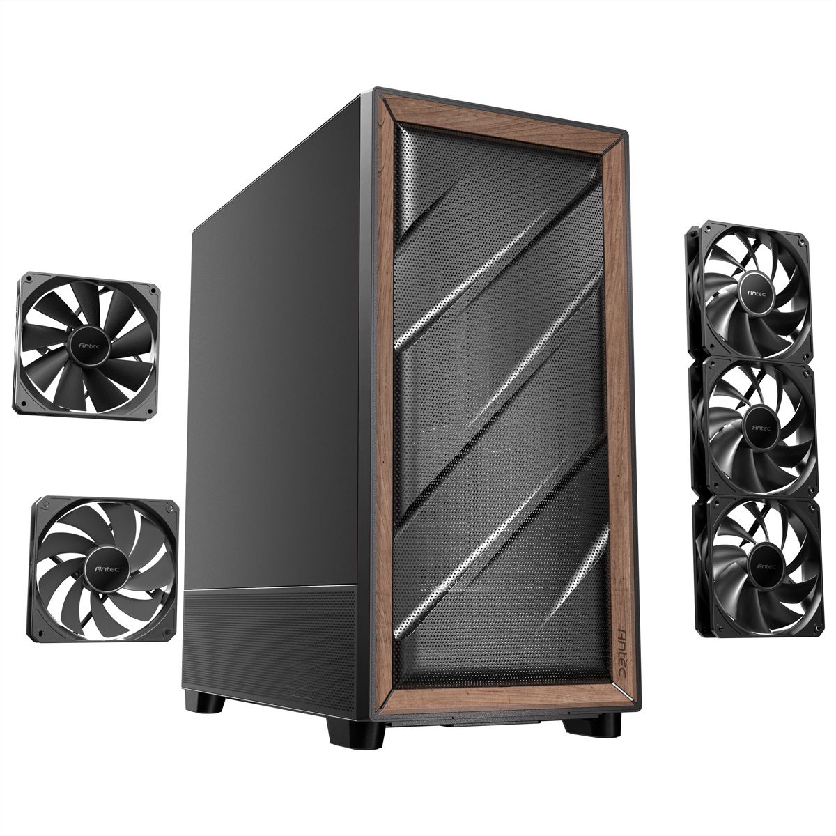 ANTEC Flux SE ATX Midi Tower PC case, black