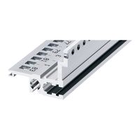 SCHROFF Horizontal Rail, Rear, Type L-MZ, Light, With Z-Rail, 42 HP