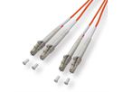 Fibre kabel duplex. 50/125 µm LC/LC, oranje, 3 m