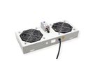 ROLINE ventilatie-unit met 2 ventilatoren, thermostaat, voor 19-inch wandbehuizing grijs