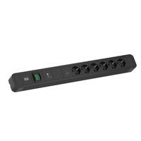 BACHMANN PRIMO 2 6xCEE7/3 1xGVS-Plus 1xswitch 2.0m CEE7/7