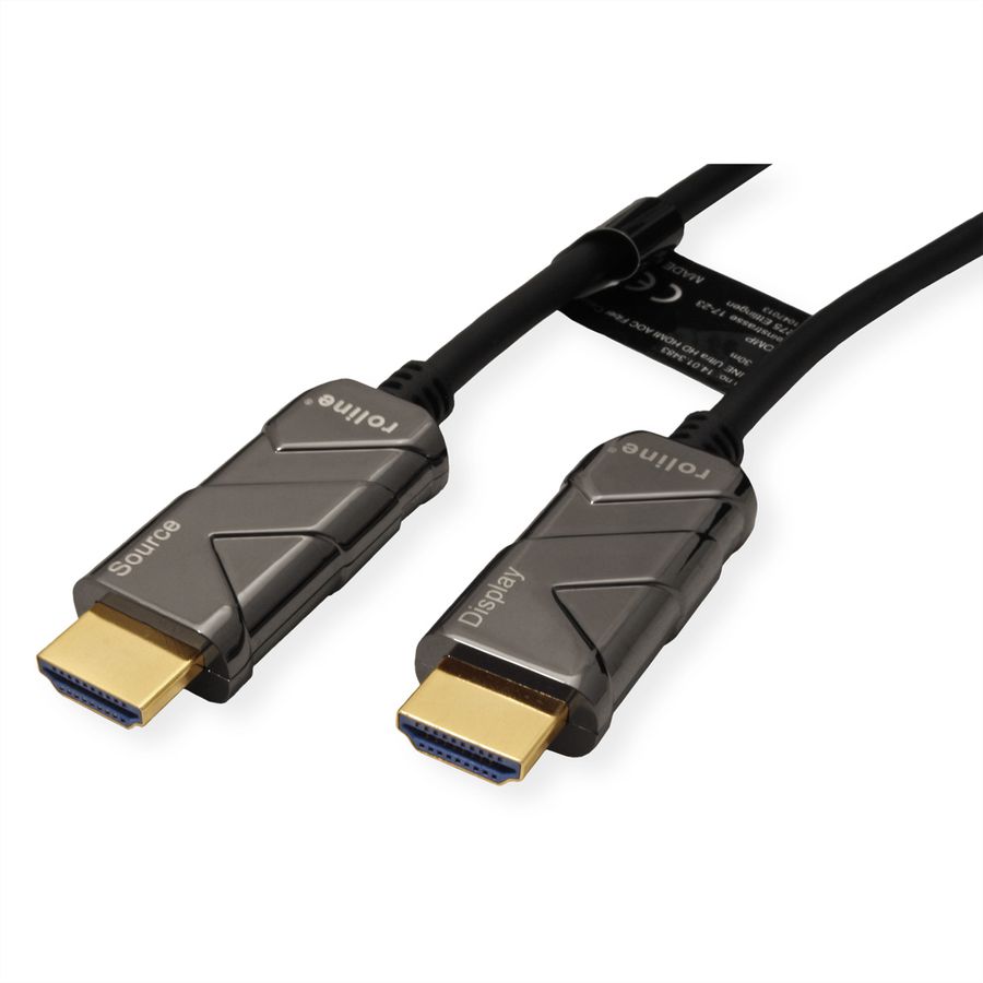 ROLINE Cable UHD HDMI Active Optical (AOC), M/M, 10 m