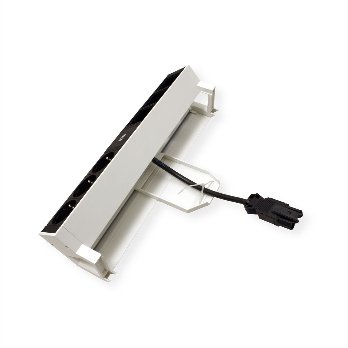 BACHMANN DESK2 concealed cable routing, white