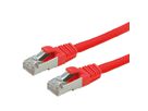 VALUE Patchkabel Cat.6 (Class E) S/FTP (PiMF), LS0H, rood, 0,5 m