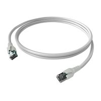 EasyLan FlexBoot Patchkabel Kat.6A, S/FTP, wit, 0,5 m