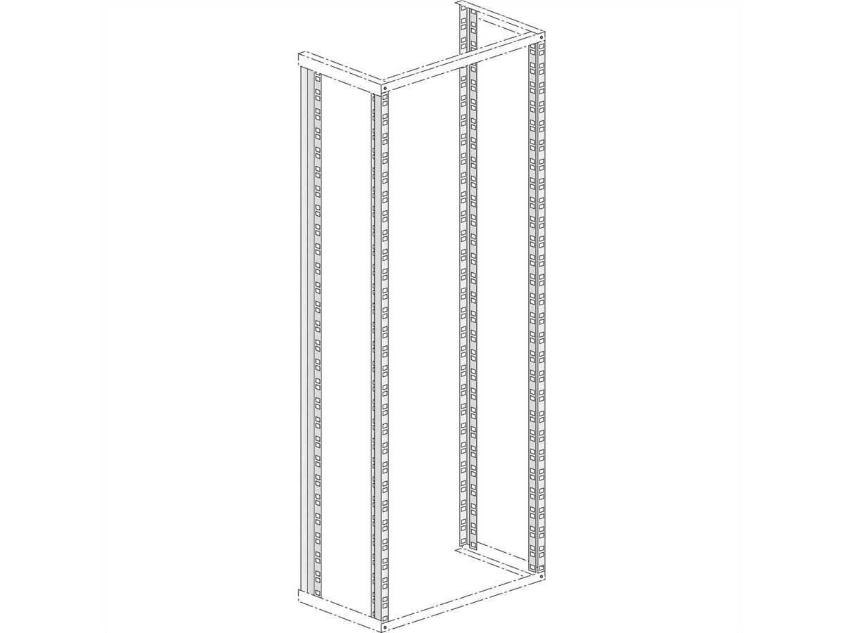 19"-Rasterholm 15HE , für 19" Racks
