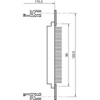SCHROFF EuropacPRO geperforeerde rail voor verbindingsstukken, volgens EN 60603-2 en DIN 41612, 40 PK