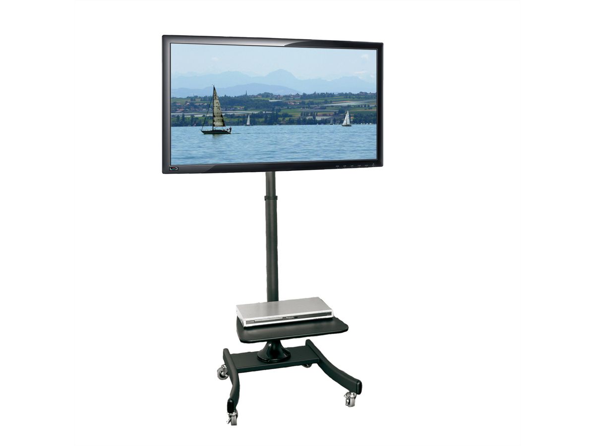 VALUE LCD/TV rolstandaard, tot 35 kg (27" tot 47"), zwart