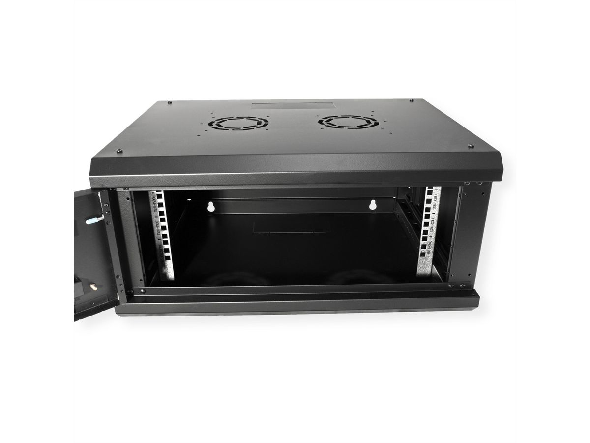 ROLINE 19" Wall Cabinet Basic Plus 4U, 600x450 BxT black