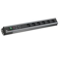 BACHMANN craftsman's power strip 6x earthing contact, overvoltage protection, switch