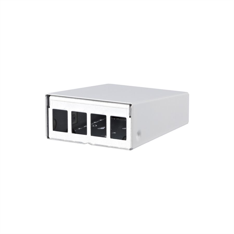 METZ CONNECT Keystone AP-behuizing 4-poorts zuiver wit RAL9010