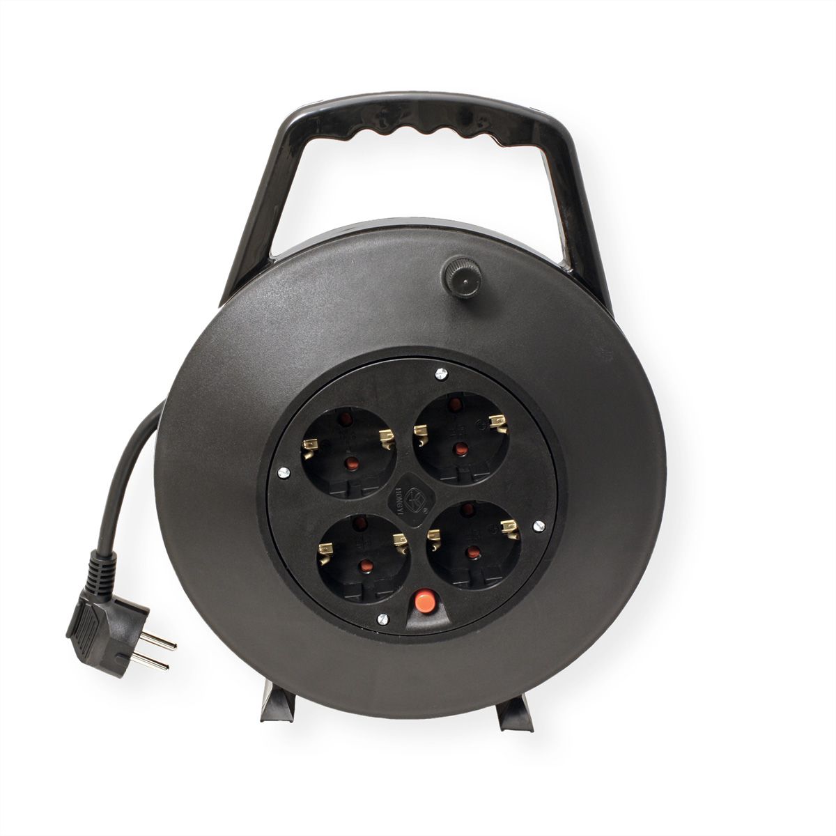 BACHMANN geaarde haspel 4-voudig AC230V kabel, 10m