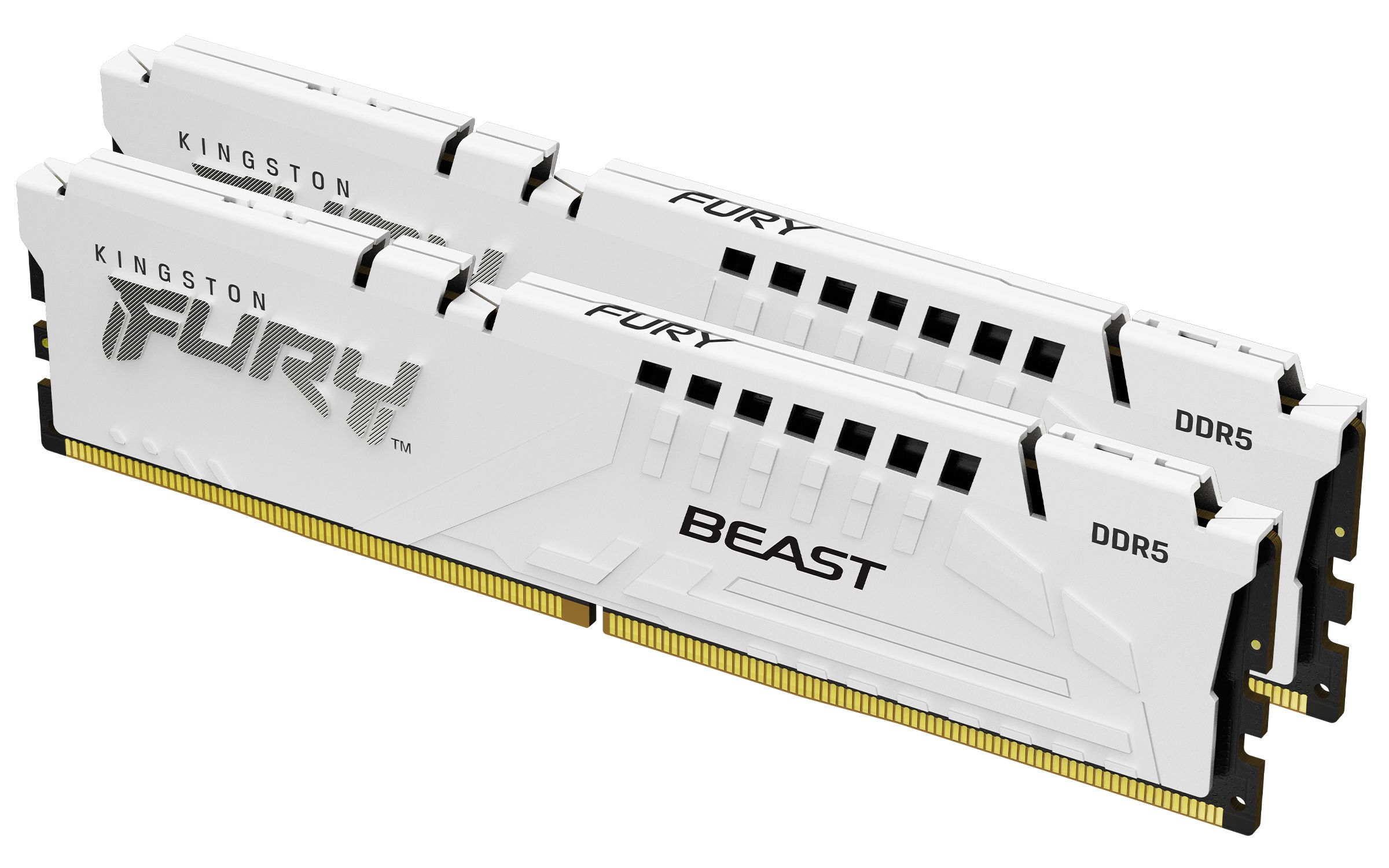 Kingston Technology FURY 32GB 5200MT/s DDR5 CL40 DIMM (Kit of 2) Beast White XMP