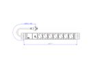 BACHMANN 19" 1.5U 7xCEE7/3 ws 1xSPD-Plus 2.0m CEE7/7