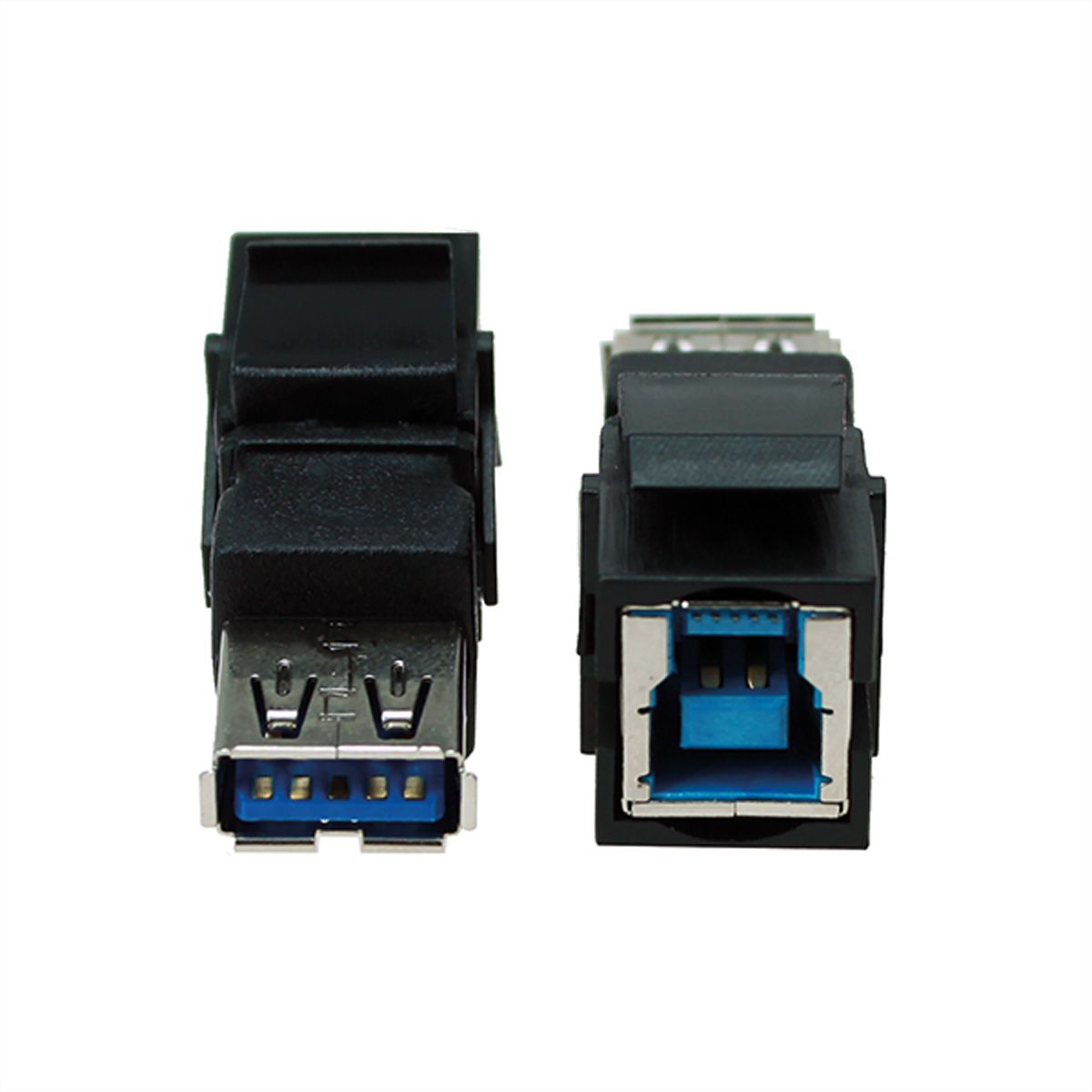 BACHMANN Keystone USB 3.0 koppeling B/A female-female zwart
