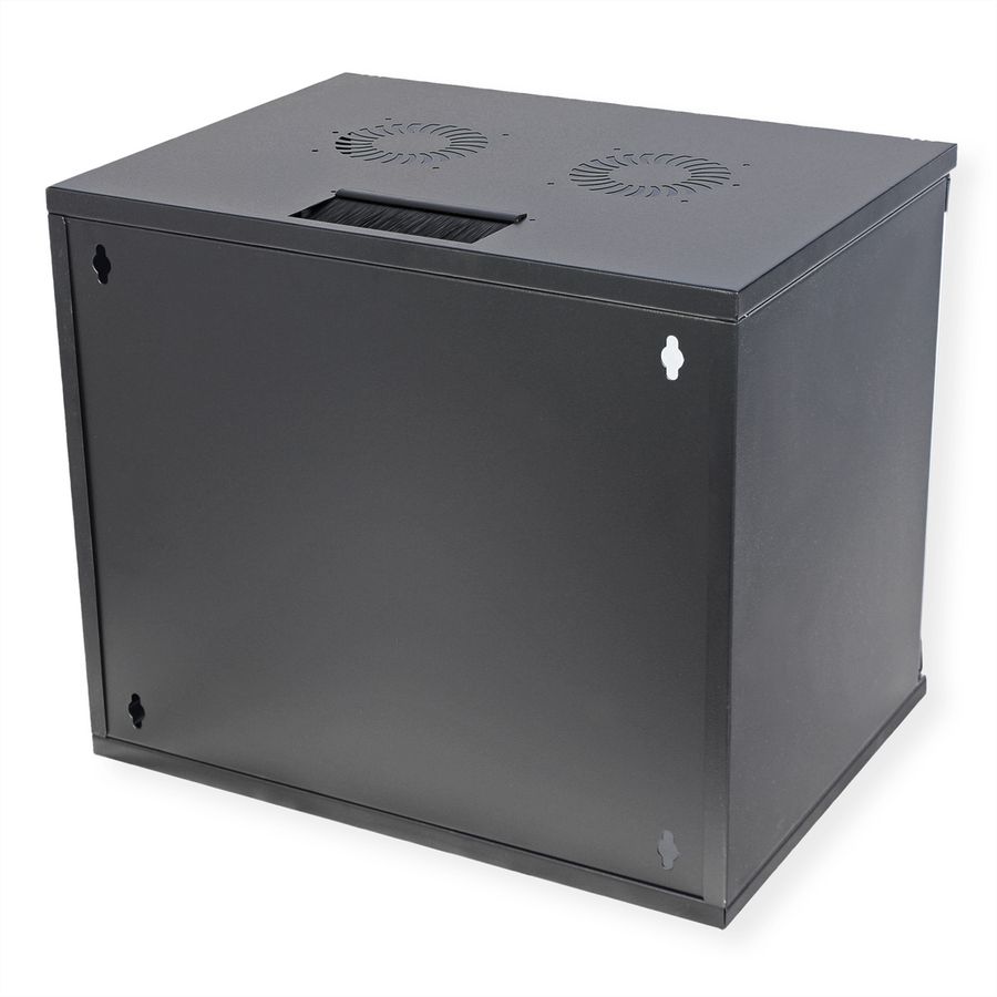ROLINE 19-inch wandbehuizing Basic 9 U , 540x400 BxD Bouwpakket zwart