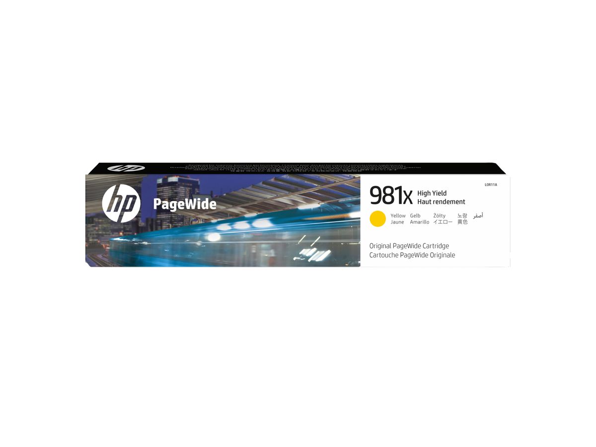 HP 981X High Yield Yellow Original PageWide Cartridge