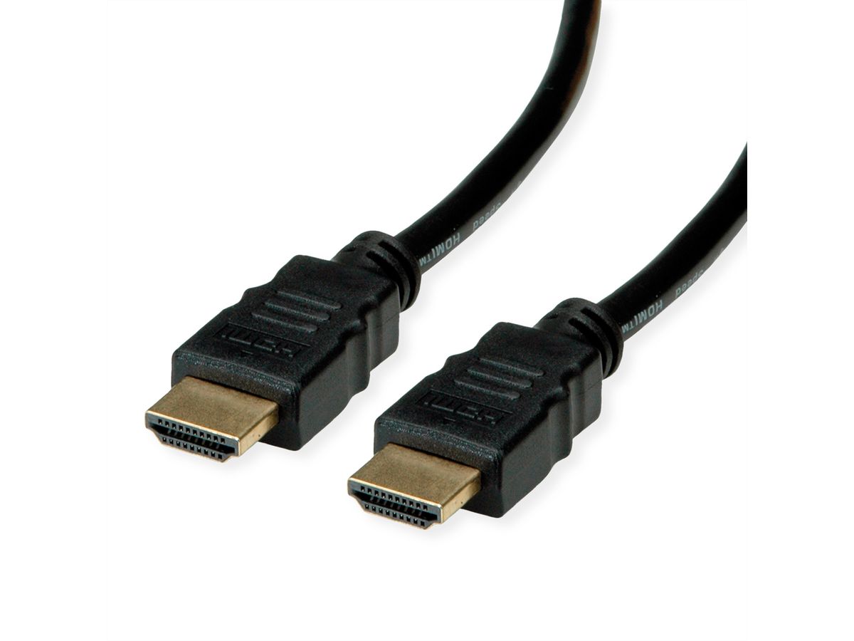 ROLINE RM 8K HDMI Ultra HD-kabel met ethernet, Male/Male, zwart, 1 m
