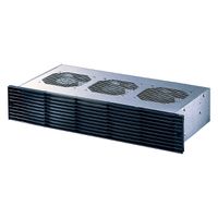SCHROFF 19" Pusher Fan, 2 U, Axial, 230 VAC, Board Depth 160 mm, 445 - 530 m³h