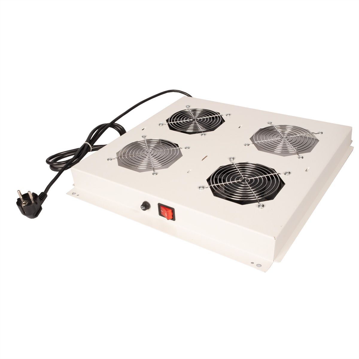 ROLINE 19" roof fan unit with 2 fans, ON/OFF grey